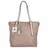 Uniwersalna Torebka Damska XL Shopper Bag firmy Hernan HB0213-1 Pudrowy Róż/Beżowa